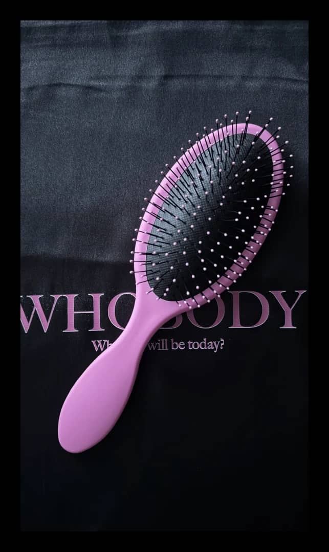 Whobody четка, розова