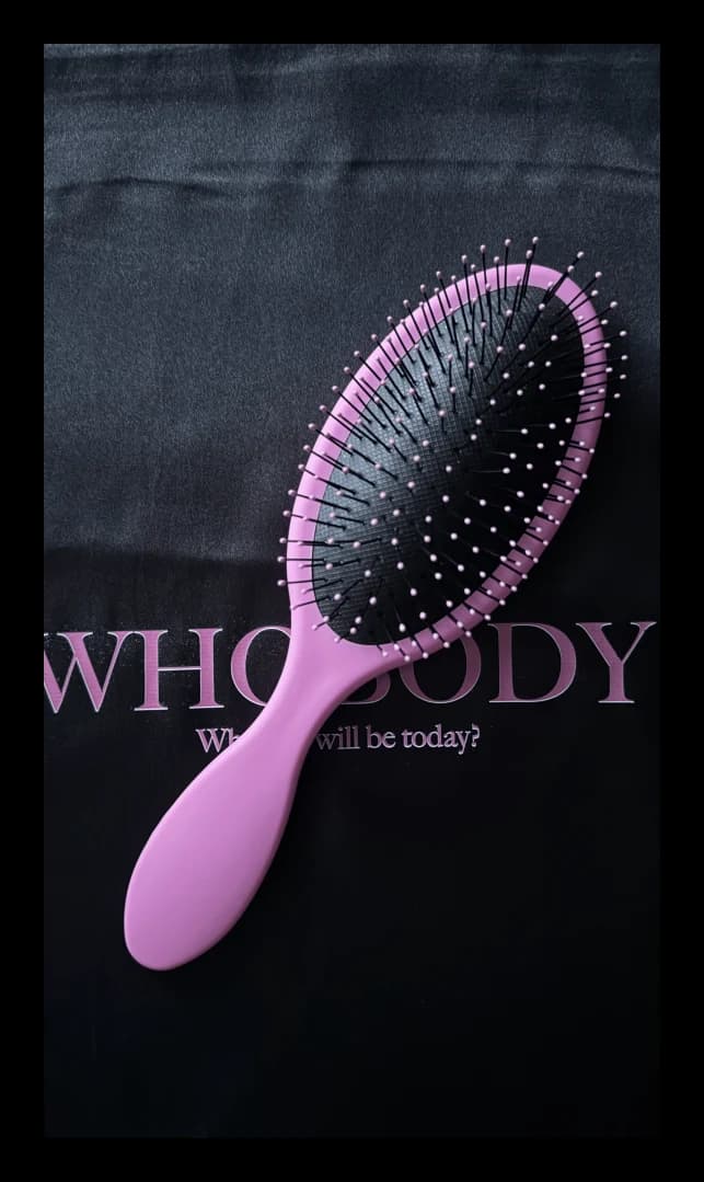 Whobody четка, розова